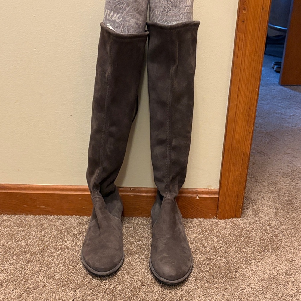 Stuart Weitzman Dark Gray Kenzie Boots